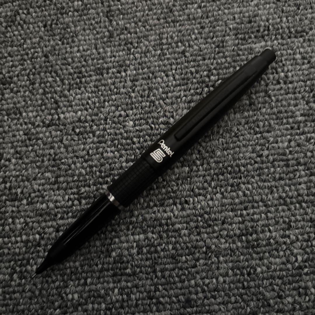 Pentel Kerry Limited Edition Silver/Black 2-Pen Case Used All Black Box | Suadpens