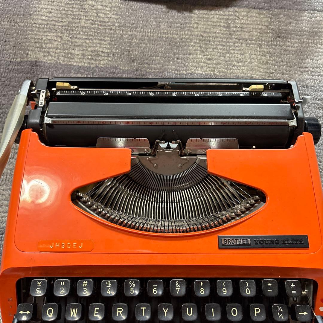 Brother YOUNG PLAT Orange Vintage Used, Works Well, Unique Design | Suadpens