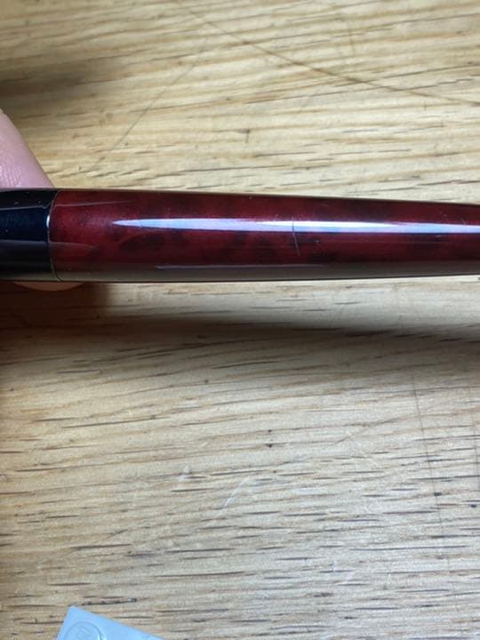 Cocoon Limited Edition Red Marble Fountain Pen Used, No Box, Rare Discontinued | Suadpens