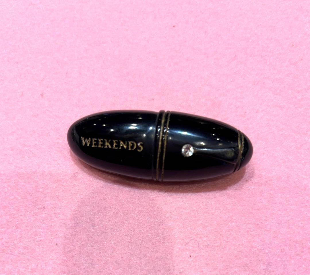 Weekends 80s Black Fountain Pen Brooch Gold Trim Stone Unisex Vintage Jewelry | Suadpens