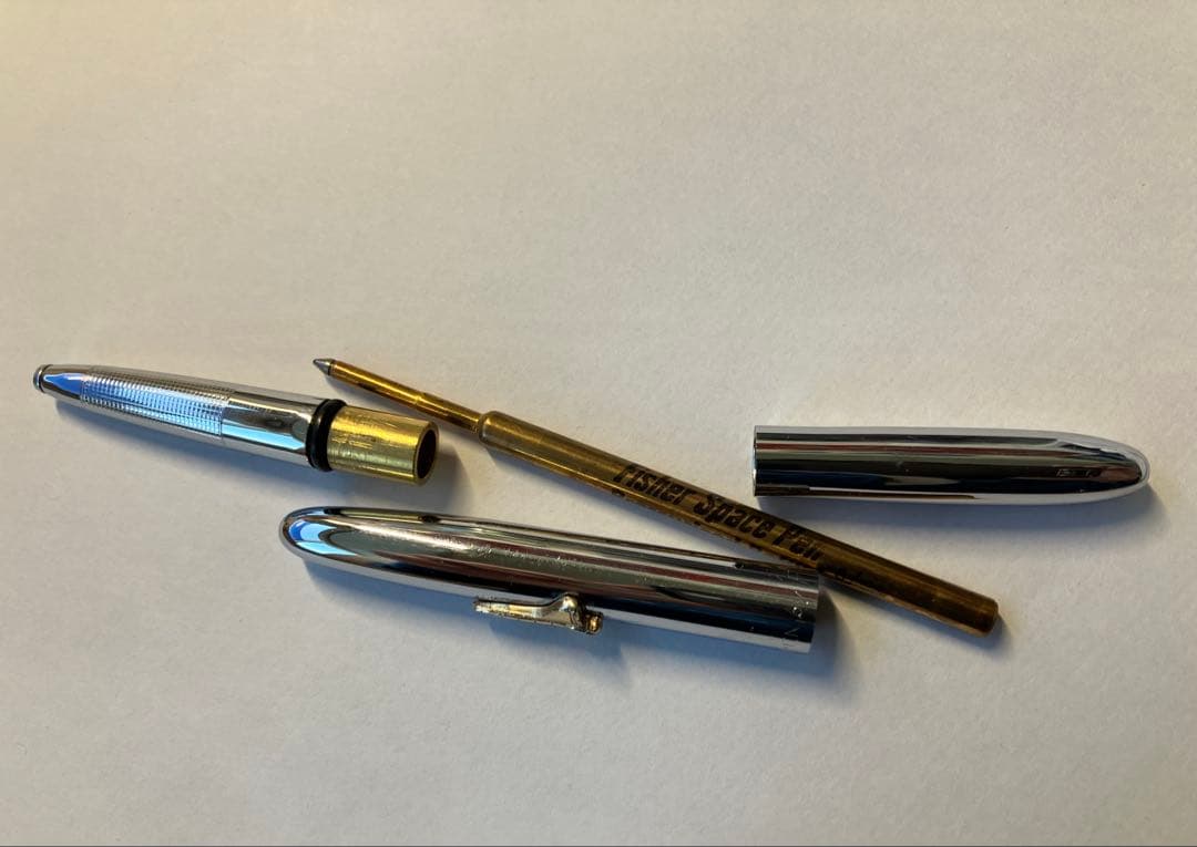 Fisher Space Pen NASA Space Shuttle Gold Retro Used 25 Years Pristine | Suadpens