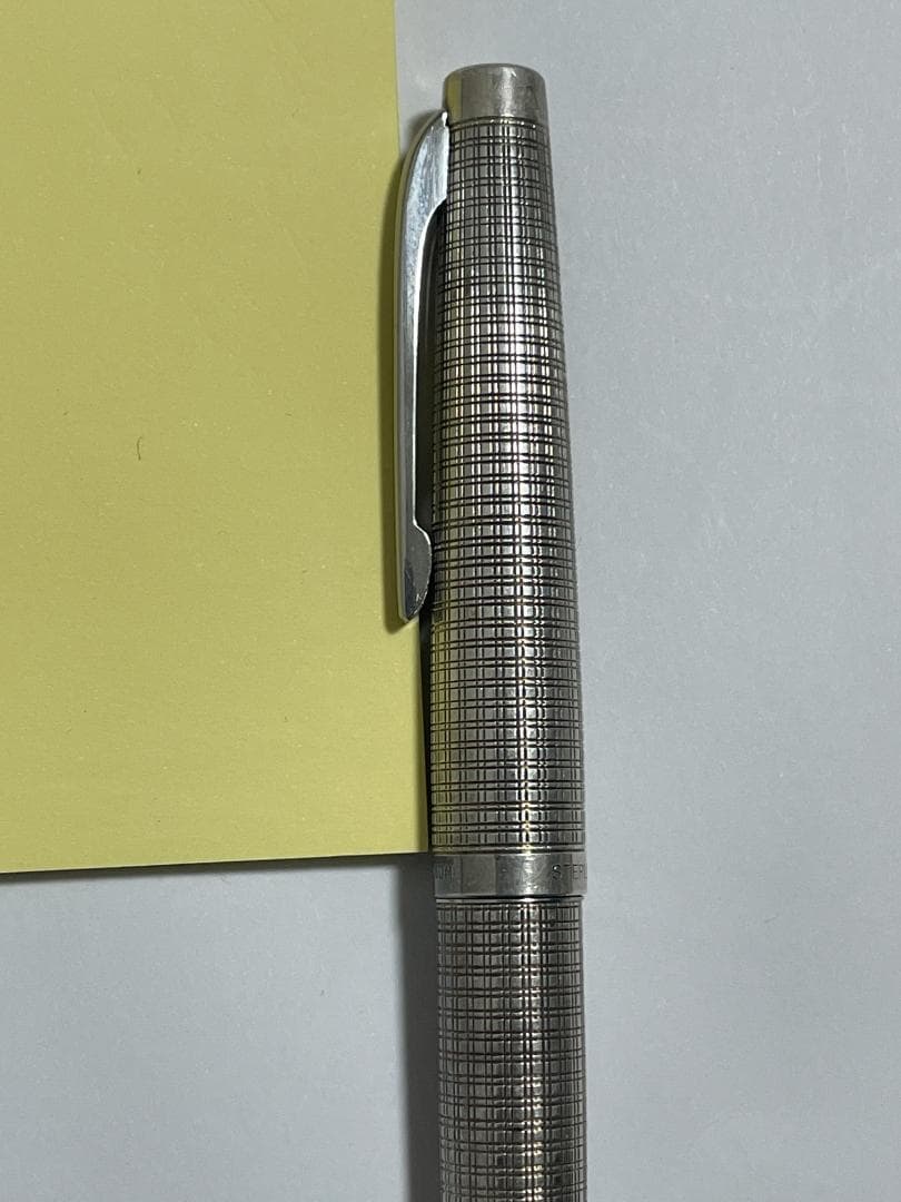 Platinum Vintage 18K WG Sterling Silver Fountain Pen Red Mesh New/Used | Suadpens