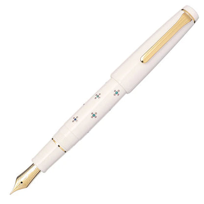 Classic Ko Floret Dot SV Maki-e Fountain Pen – Exclusive 21K Resilient Gold Nib