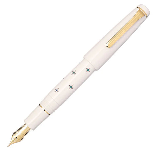 Classic Ko Floret Dot SV Maki-e Fountain Pen – Exclusive 21K Resilient Gold Nib