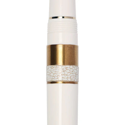 Classic Ko Mist Compact Maki‑e Fountain Pen – 21K Gold, Mosaic Egg‑Shell Finish