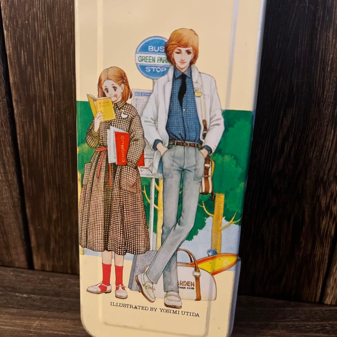 Yoshimi Uchida Can Pen Case 70s Showa Retro Collectible Used | Suadpens