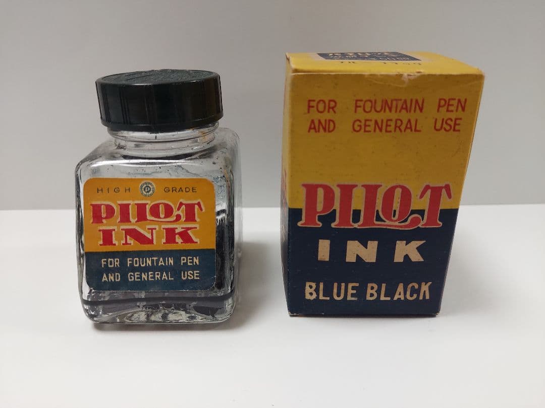 Pilot Retro Ink Bottle Old Model Out of Print Showa Era Used 80ml | Suadpens