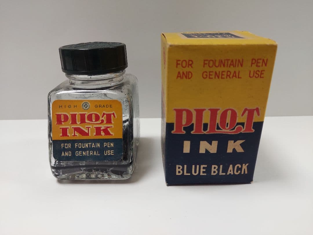 Pilot Retro Ink Bottle Old Model Out of Print Showa Era Used 80ml | Suadpens