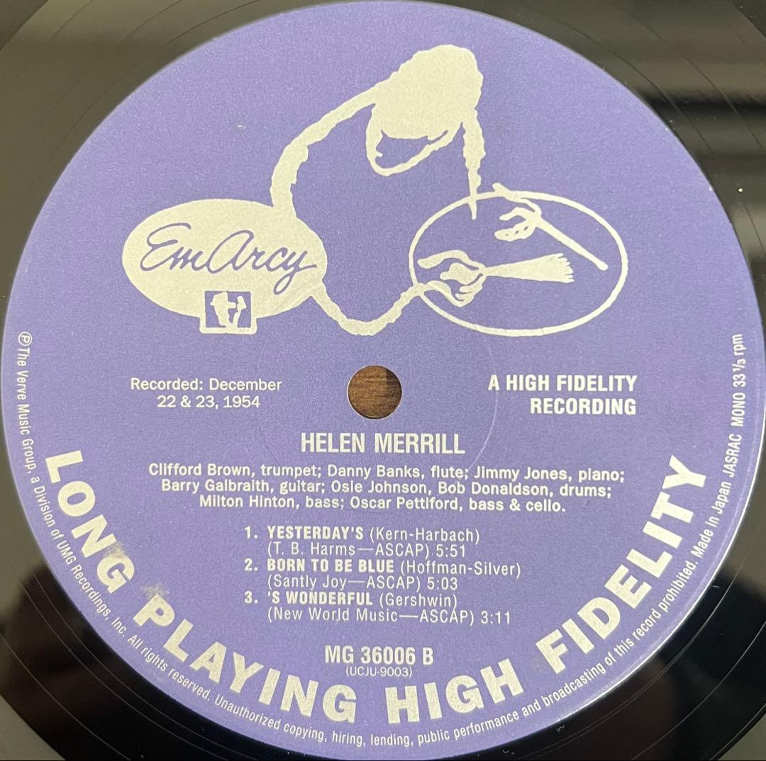 [LP/with obi] Helen Merrill / Helen Merrill | Japansoundstore