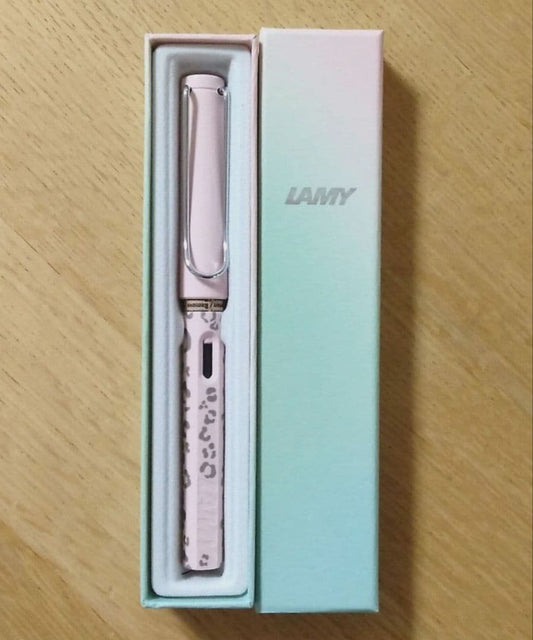 LAMY Safari Fountain Pen Leopard Rose F Limited Animal Pattern | Suadpens