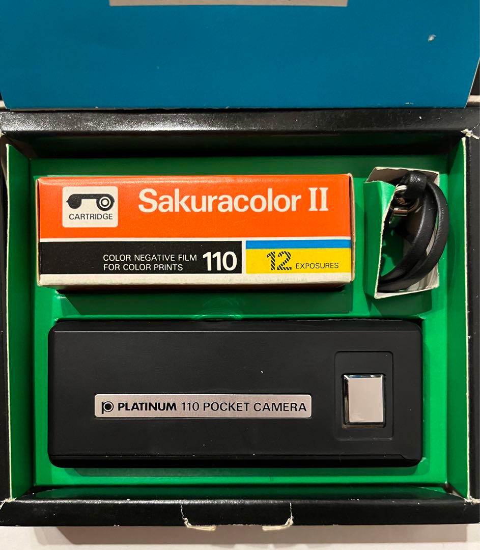 Platinum 110 Pocket Camera, Unused, Sakura Color Film, Retro Style | Suadpens