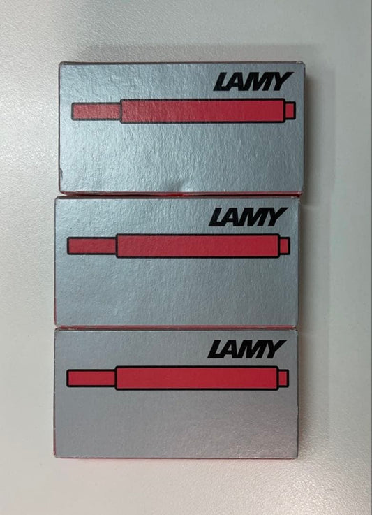 LAMY 2014 Limited Neon Coral Cartridge Ink 3 Sets/15 Cartridges | Suadpens