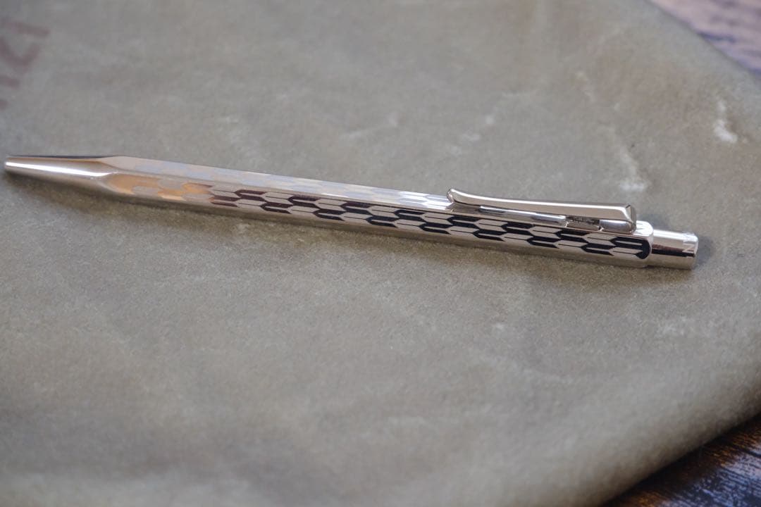 Caran d'Ache Japan Limited Ecridor Yagasuri Ballpoint Pen Used | Suadpens