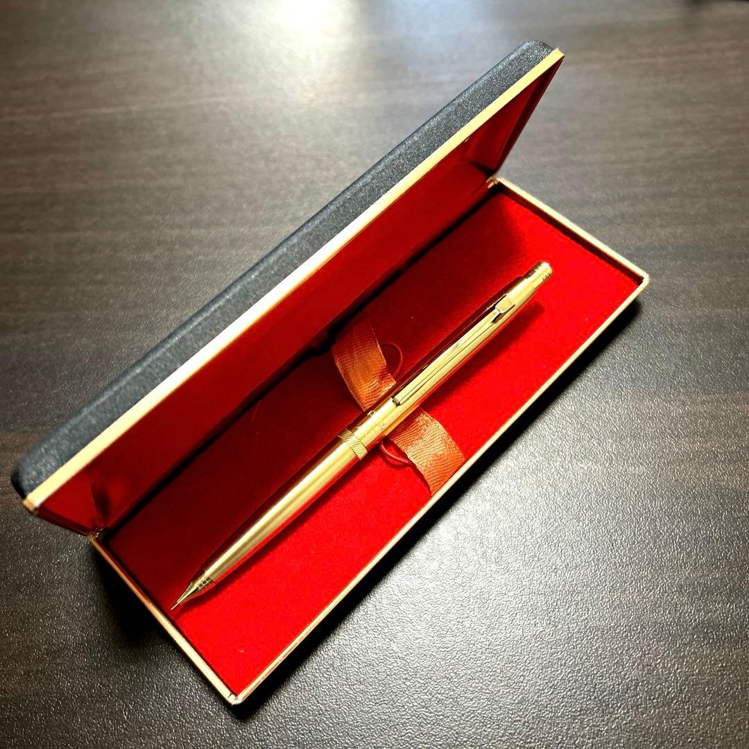 Pentel Retro 0.5mm Gold Mechanical Pencil, Unused, Vintage, Excellent Condition | Suadpens
