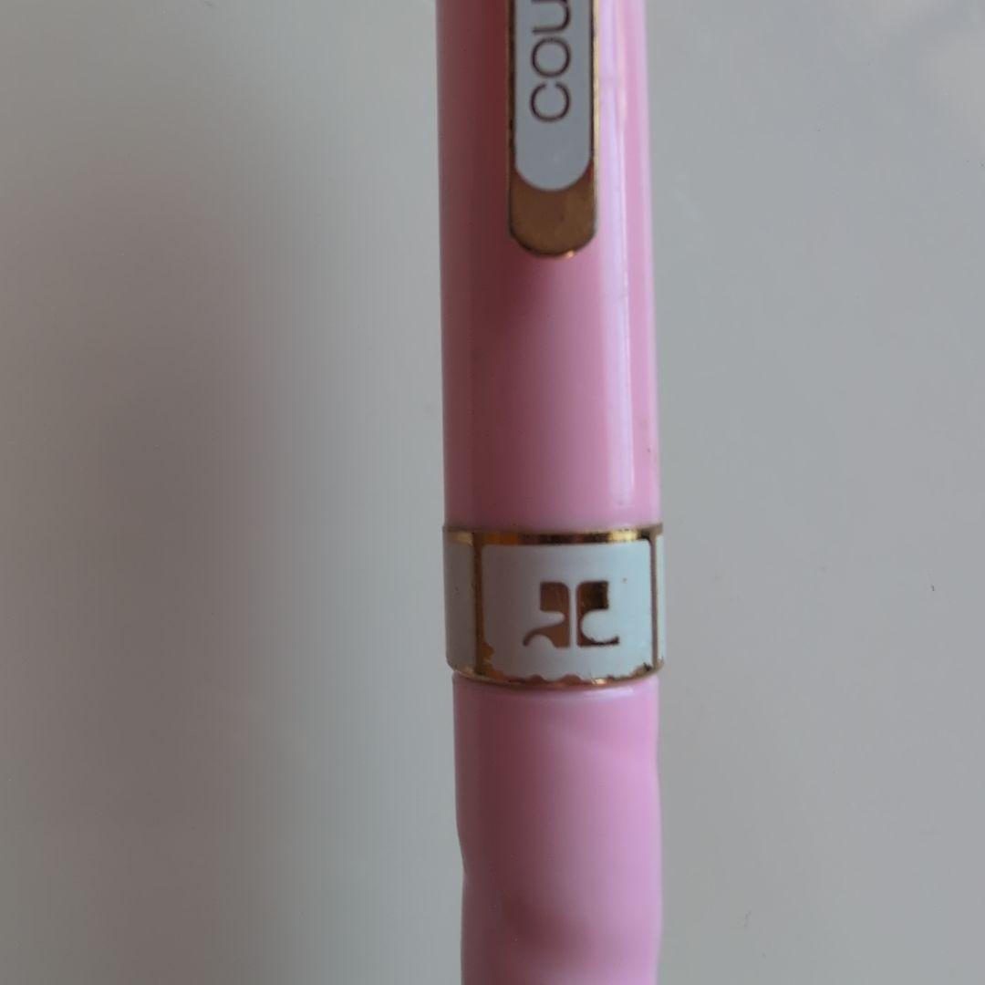 Courreges Vintage Fountain Pen & Ballpoint Pen Set White Gold Finish Used | Suadpens