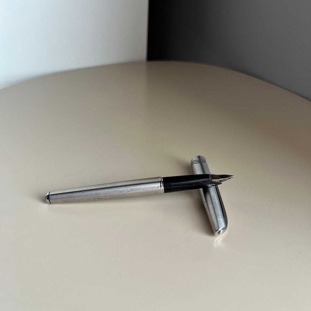Platinum 18K WG Retro Fountain Pen Fine Nib Used Showa Style   (Approximate size: 5.12 inches) | Suadpens