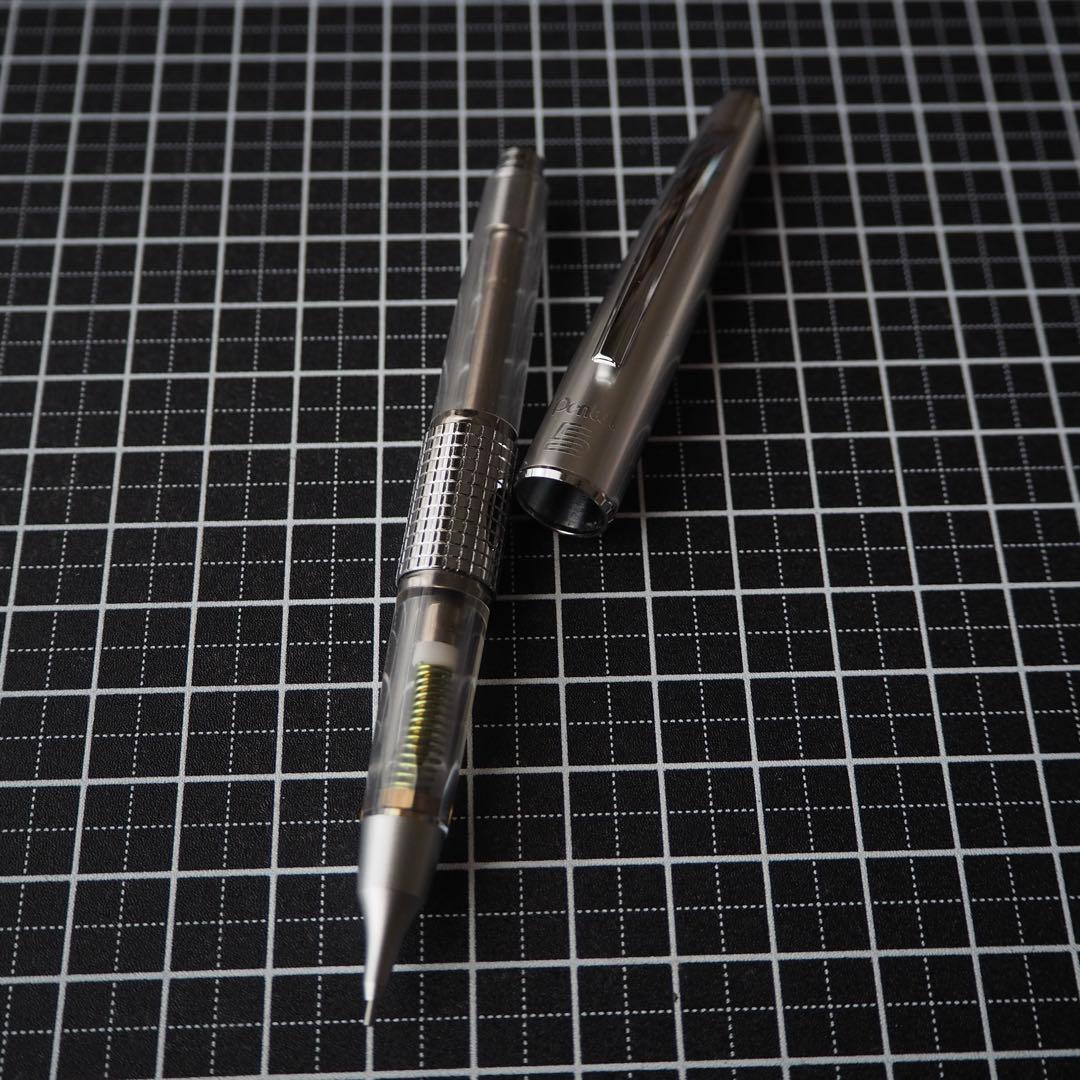 Pentel 5 Kelly Tokai Limited Silver Clear Skeleton Used Japan Exclusive | Suadpens