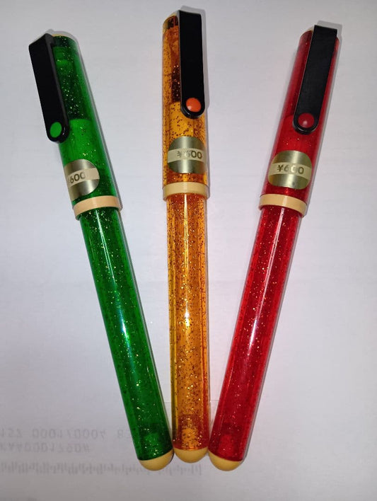 Showa Retro Fountain Pen, White & Gray, Used Vintage Writing Pen | Suadpens