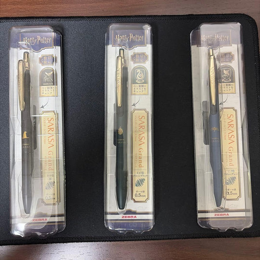 Zebra Sarasa Grand 0.5mm Harry Potter Lot of 3 Water-based Gel Pens Used | Suadpens