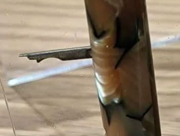 Vintage Showa Celluloid Lever Filler Fountain Pen - Retro Marble Design, Used | Suadpens