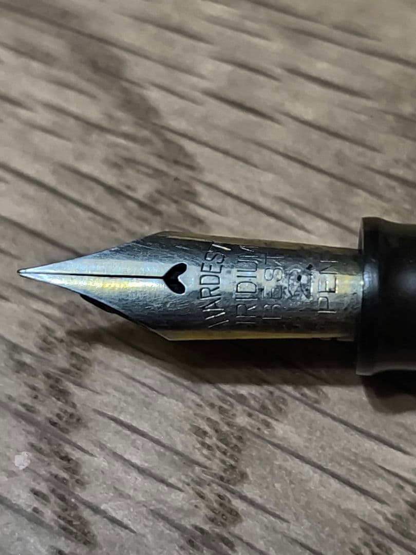 Vintage Showa Celluloid Lever Filler Fountain Pen - Retro Marble Design, Used | Suadpens