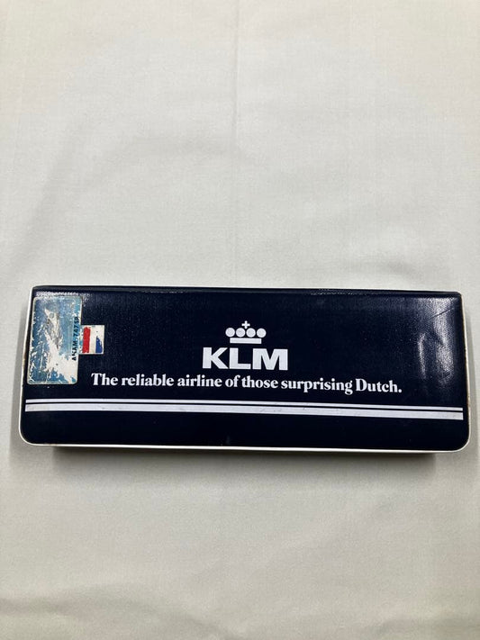 KLM Royal Dutch Airlines Vintage Pencil Case Showa Retro Japan Used 3.94in | Suadpens