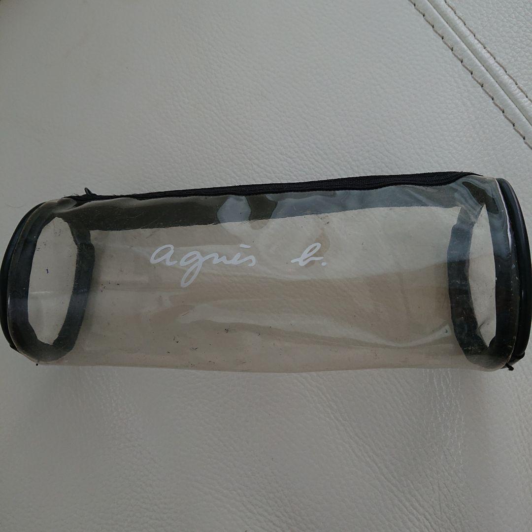 Agnes B. Clear Pencil Case Retro Showa Era Used, 7.9 inches | Suadpens