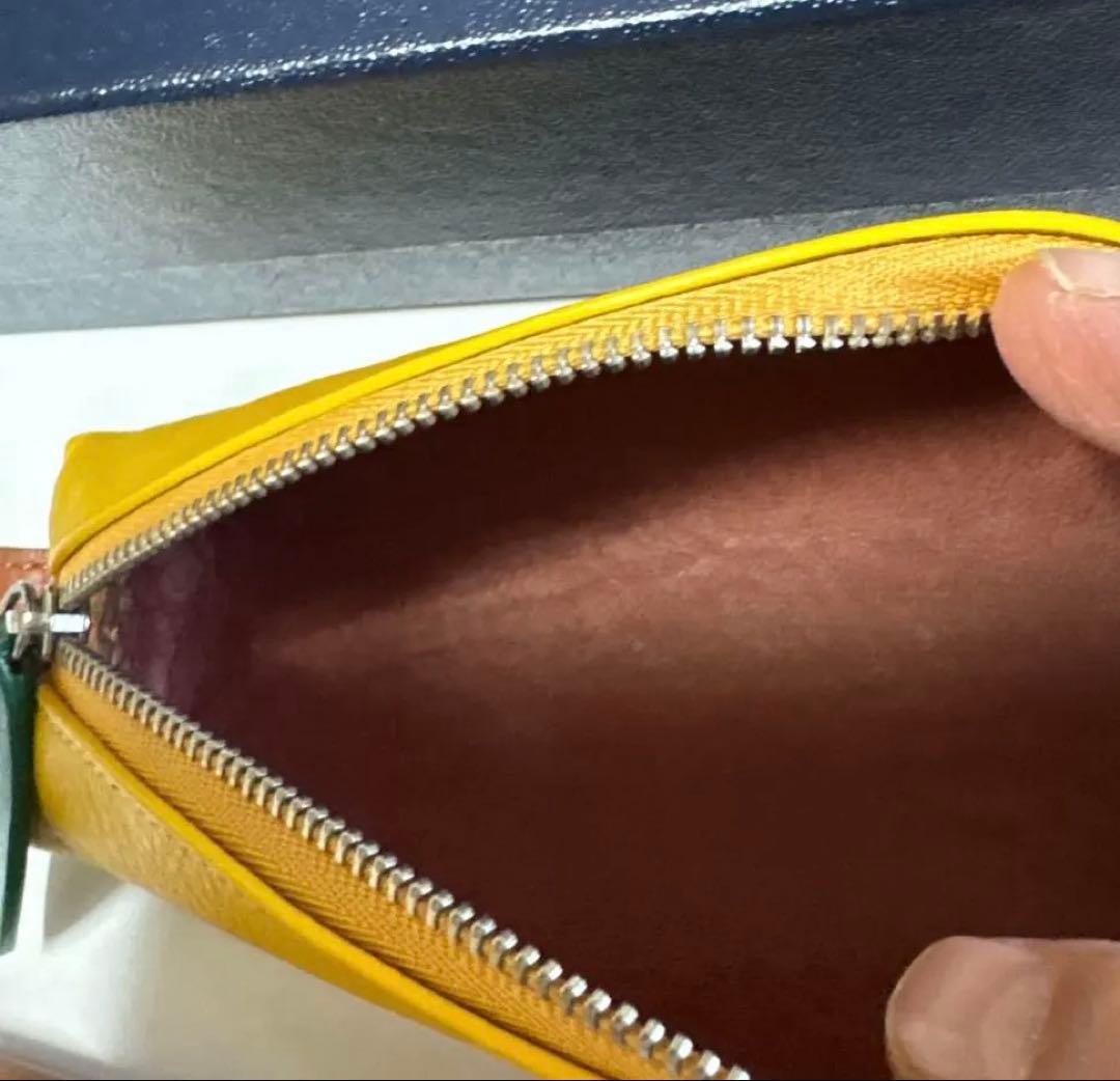 Maruzen 150th Anniversary Yellow Leather Pencil Case Used Rare | Suadpens