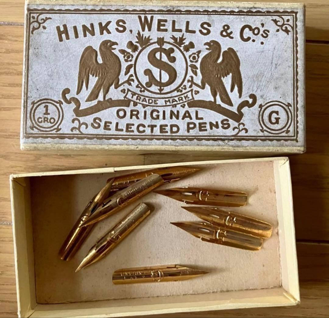 Zebra Showa Retro Ink Pen Set 8 G WELLS & CO. & 24 Cabra nibs Used (Note: 1 inch = 2.54 cm; sizes not specified, so omitted) | Suadpens