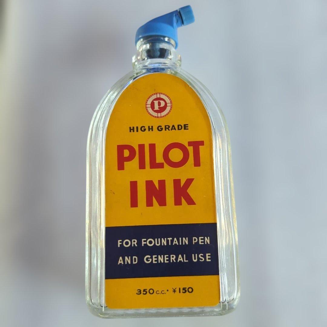 Pilot Showa Retro Fountain Pen Ink Bottle 350cc Japan/Used | Suadpens