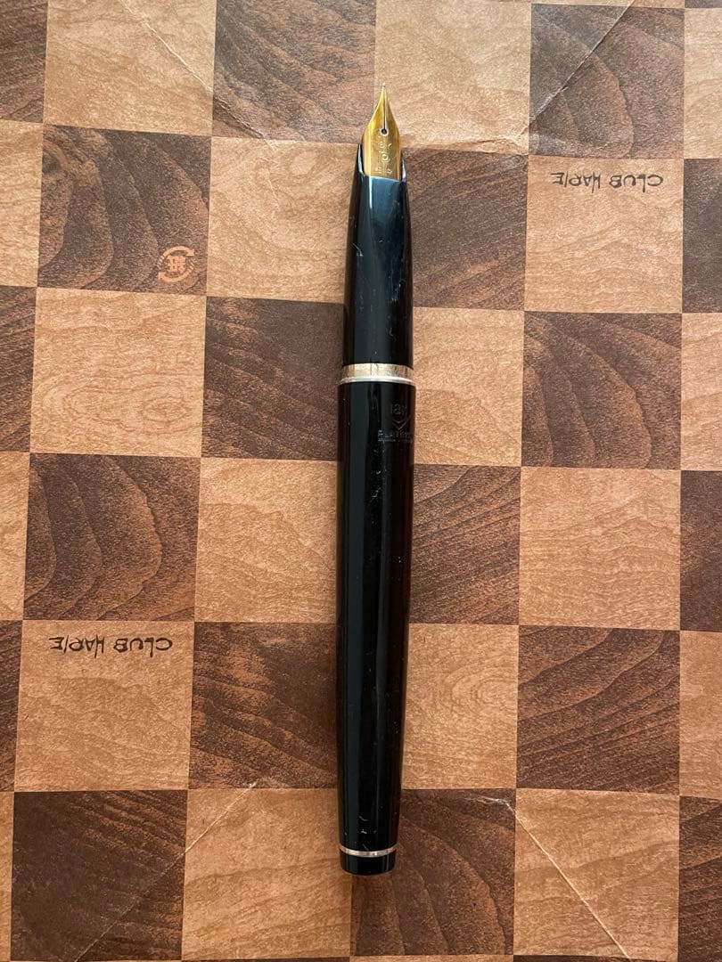 PARKER Fountain Pen Black 18K Nib Antique Retro Used, Smooth Writing | Suadpens