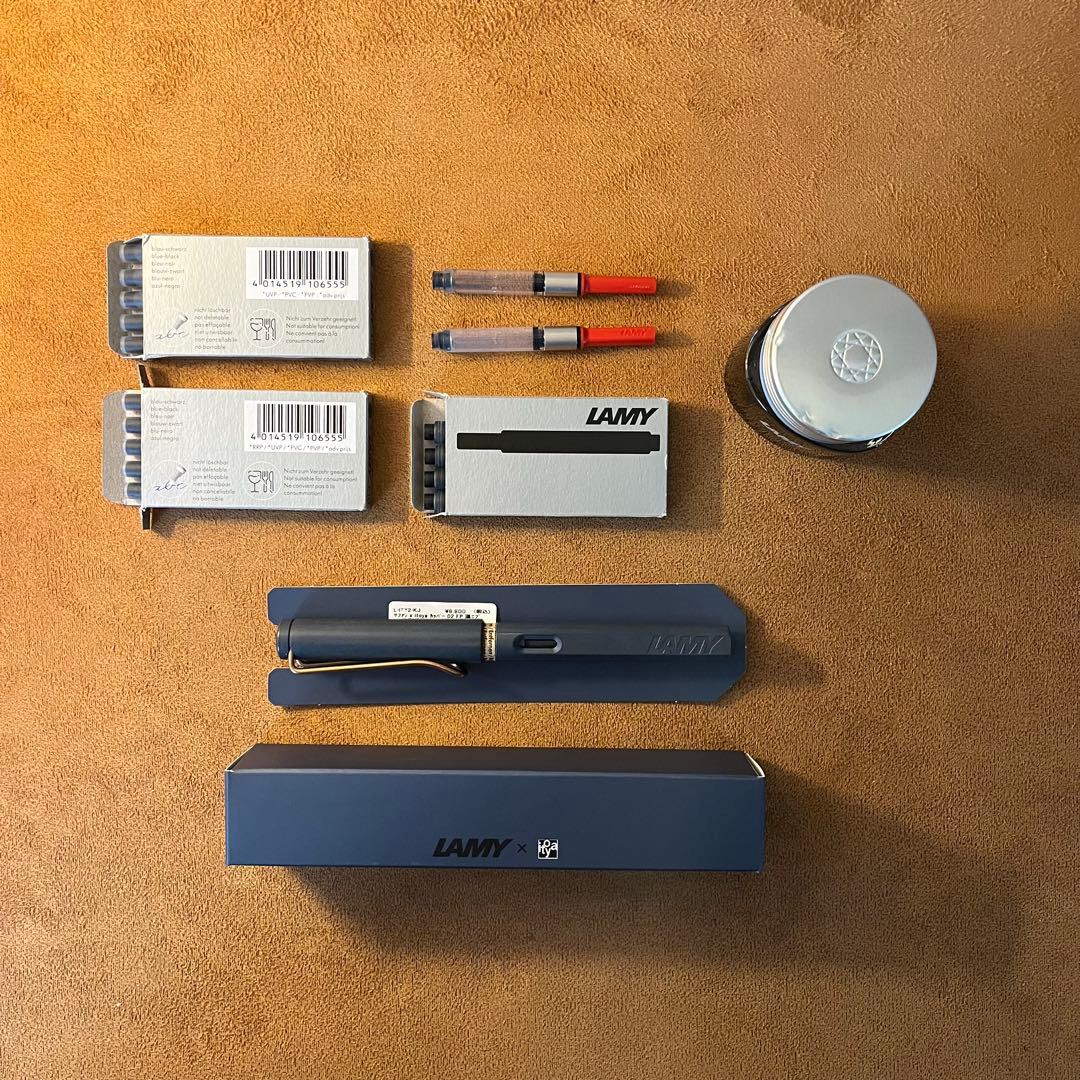 LAMY Safari Cooper Fountain Pen Blue-Black Ink Included Used | Suadpens