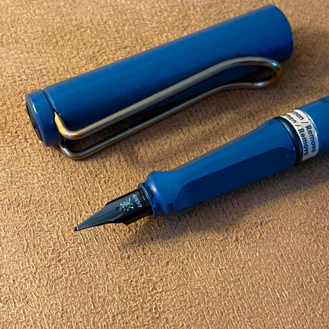 LAMY Safari Cooper Fountain Pen Blue-Black Ink Included Used | Suadpens