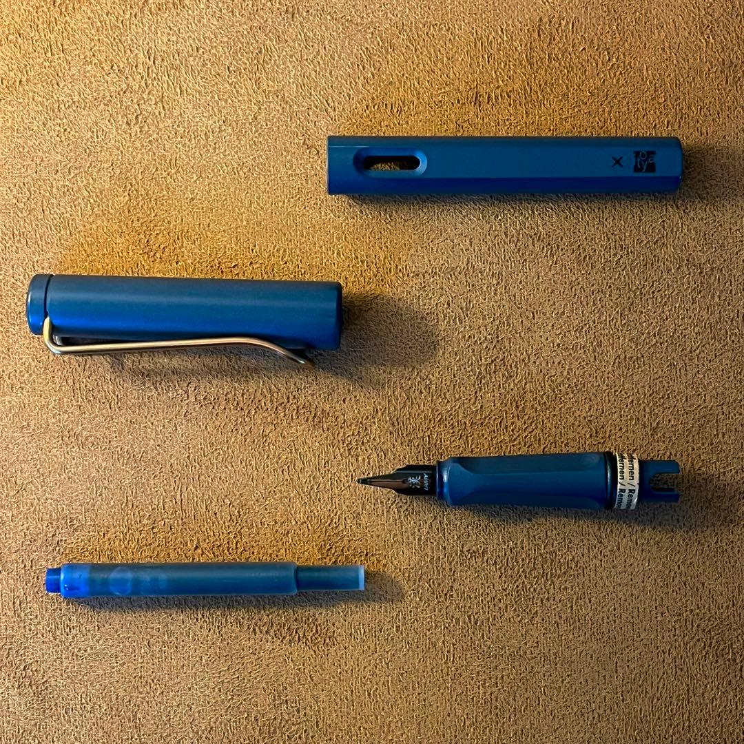 LAMY Safari Cooper Fountain Pen Blue-Black Ink Included Used | Suadpens