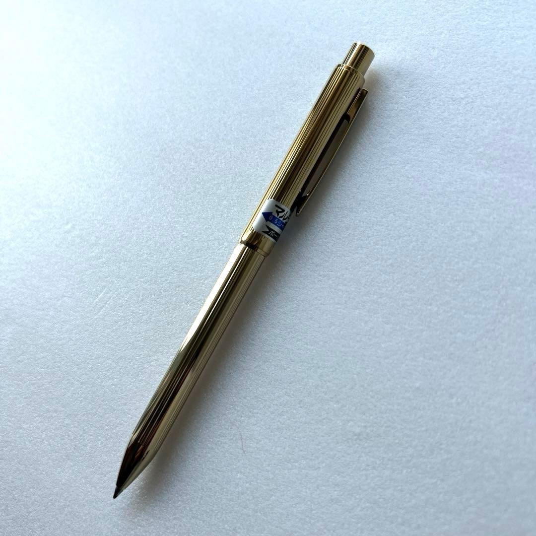 Sailor Retro Gold Mechanical Pencil & Ballpoint Pen Black Ink Used Case | Suadpens