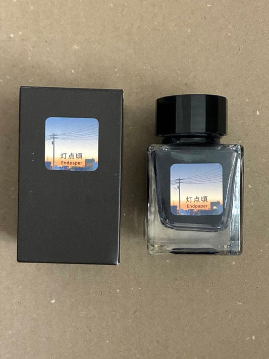 Endpaper Touhitori Ink 30ml Tono & Lims Fountain Pen Used Discontinued | Suadpens