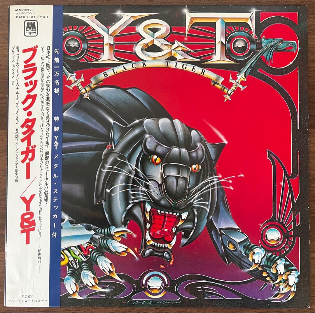 Y&T Black Tiger LP Vinyl Record Japan Obi Hard Rock 1982 Used | Japansoundstore