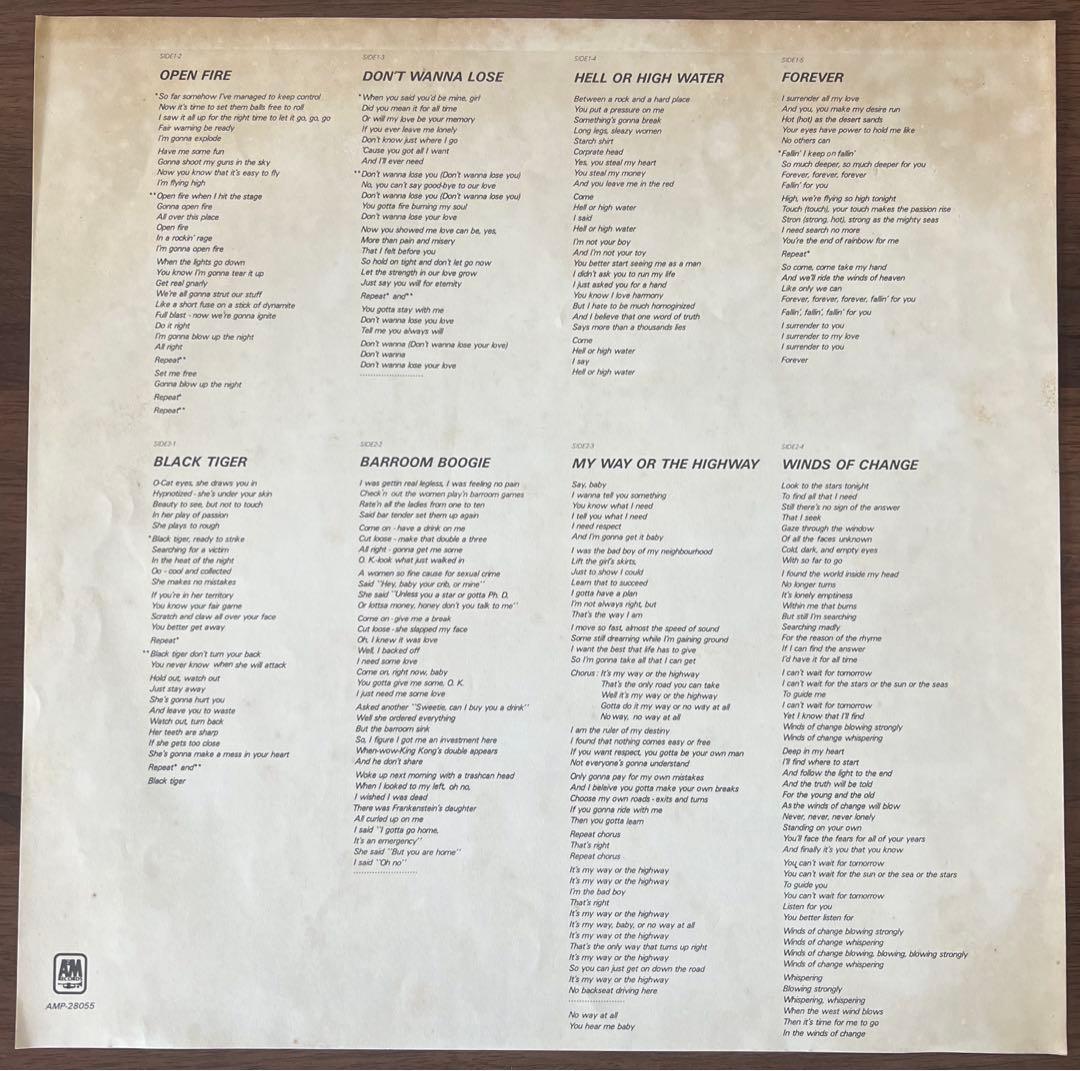 Y&T Black Tiger LP Vinyl Record Japan Obi Hard Rock 1982 Used | Japansoundstore