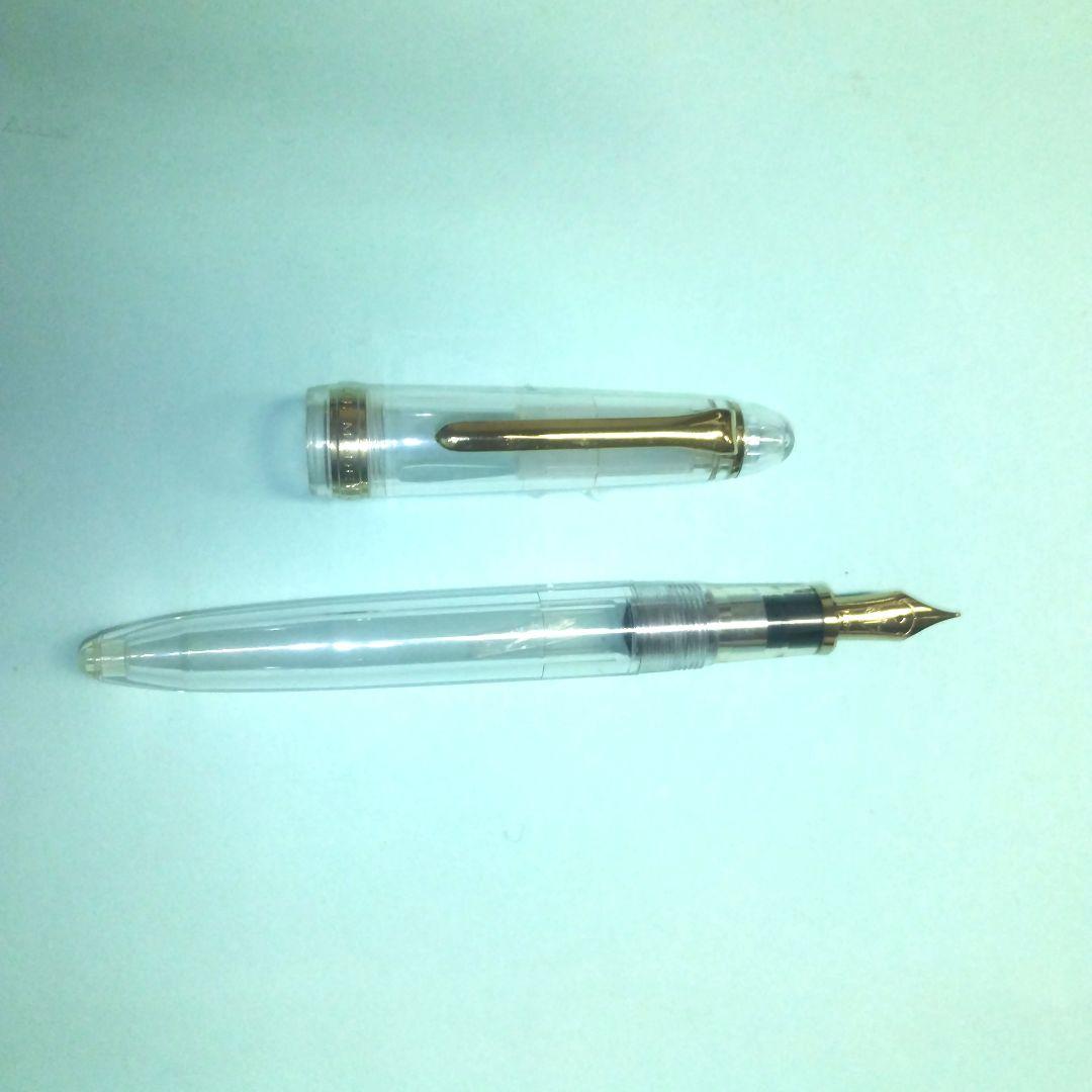 Sailor Fountain Pen Transparent Body Silver Nib Retro Used | Suadpens