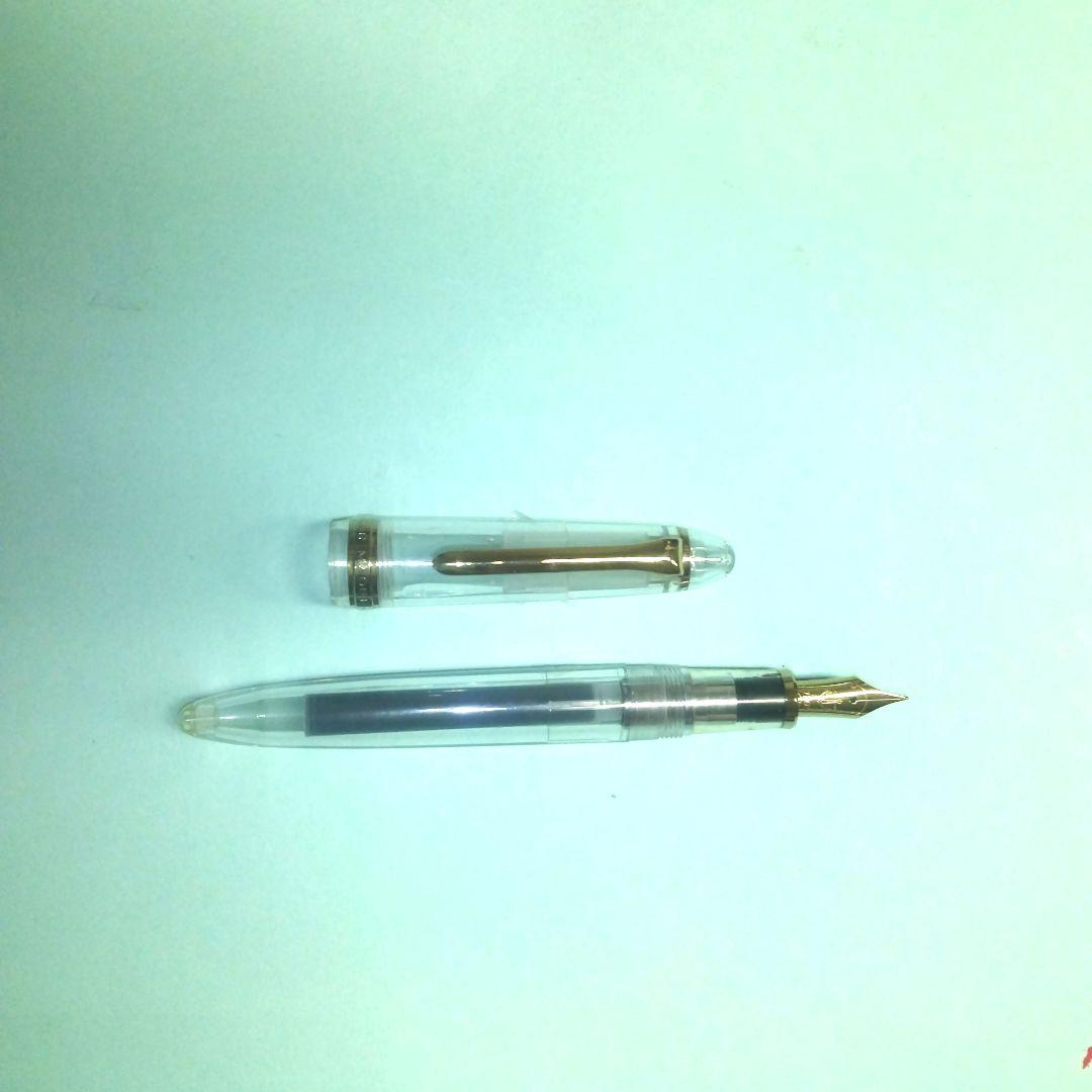Sailor Fountain Pen Transparent Body Silver Nib Retro Used | Suadpens