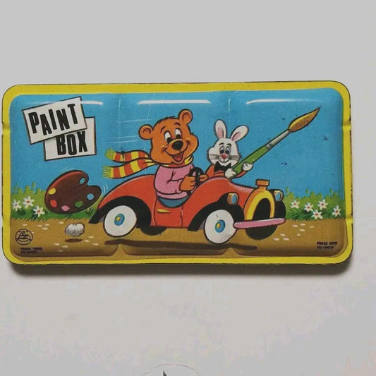 Showa Retro Tin Paint Box Unused Collectible 40+ Years Old | Suadpens