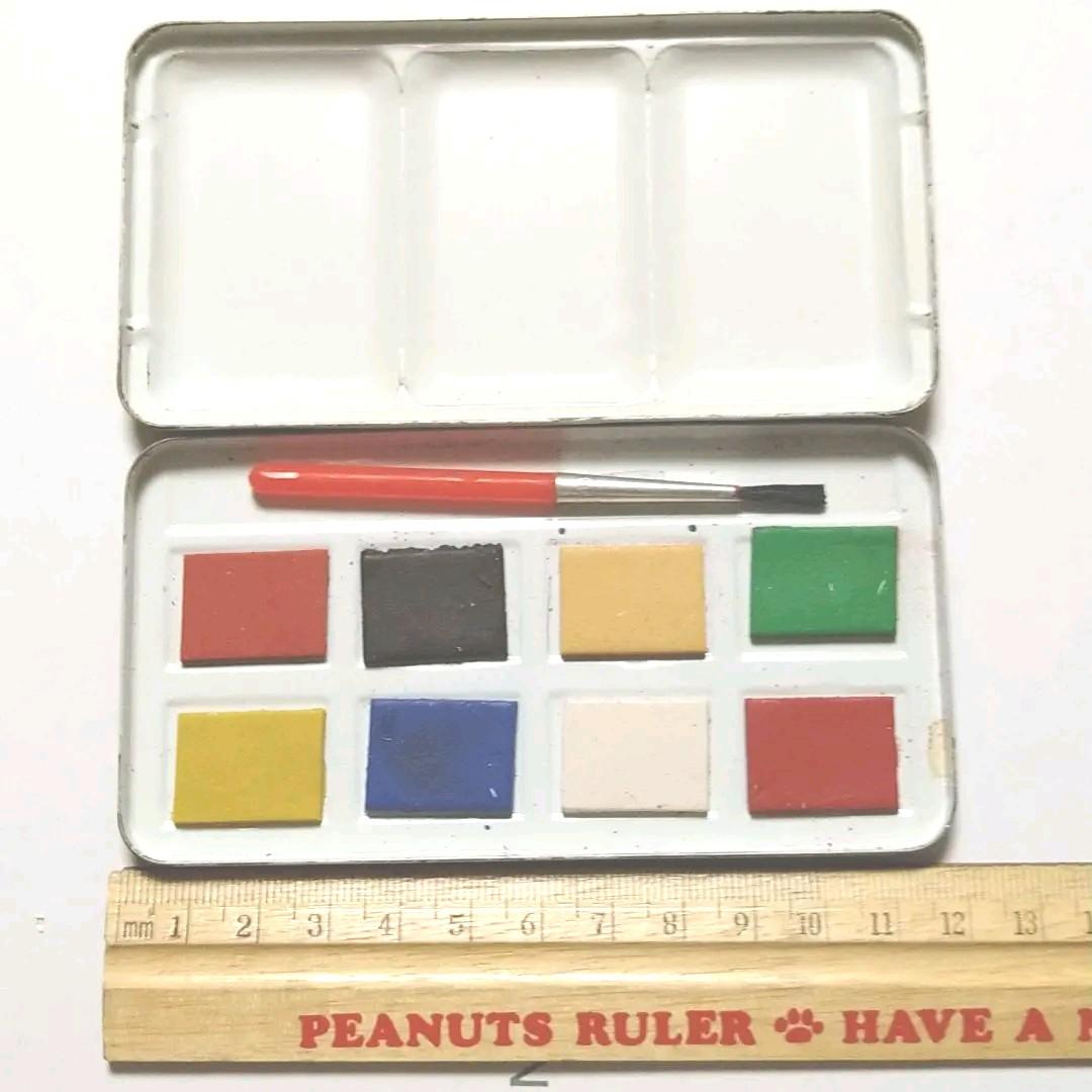 Showa Retro Tin Paint Box Unused Collectible 40+ Years Old | Suadpens
