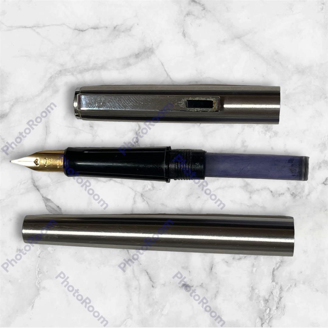 Sailor Hiace Fountain Pen Silver F nib Out of Print Retro with Case | Suadpens