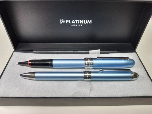 Blue Platinum Pen Set - High-Quality Scoring & Multicolor Ballpoint | Suadpens