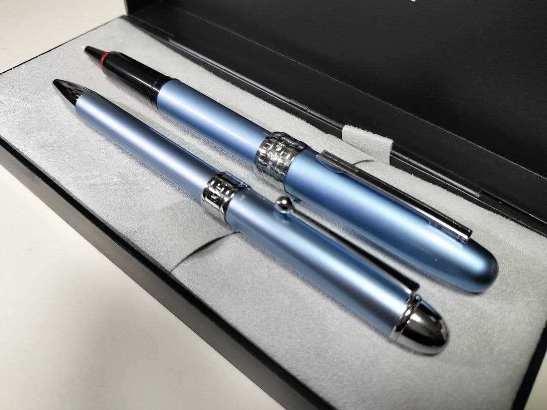Blue Platinum Pen Set - High-Quality Scoring & Multicolor Ballpoint | Suadpens