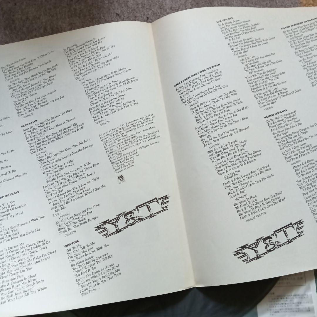 Y&T In Rock We Trust Vinyl LP Japan Import NM/EX with Obi, Booklet, Rare | Japansoundstore