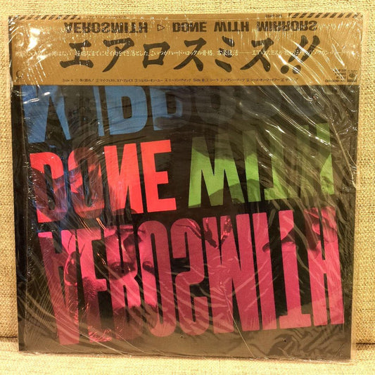 Aerosmith Done With Mirrors LP record with obi | Japansoundstore