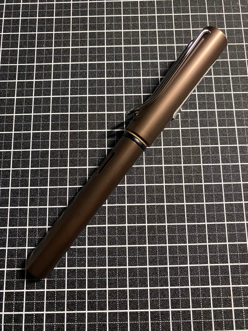 LAMY Alstar Coffee Brown Fountain Pen EF Nib Limited 2010 Discontinued Used | Suadpens