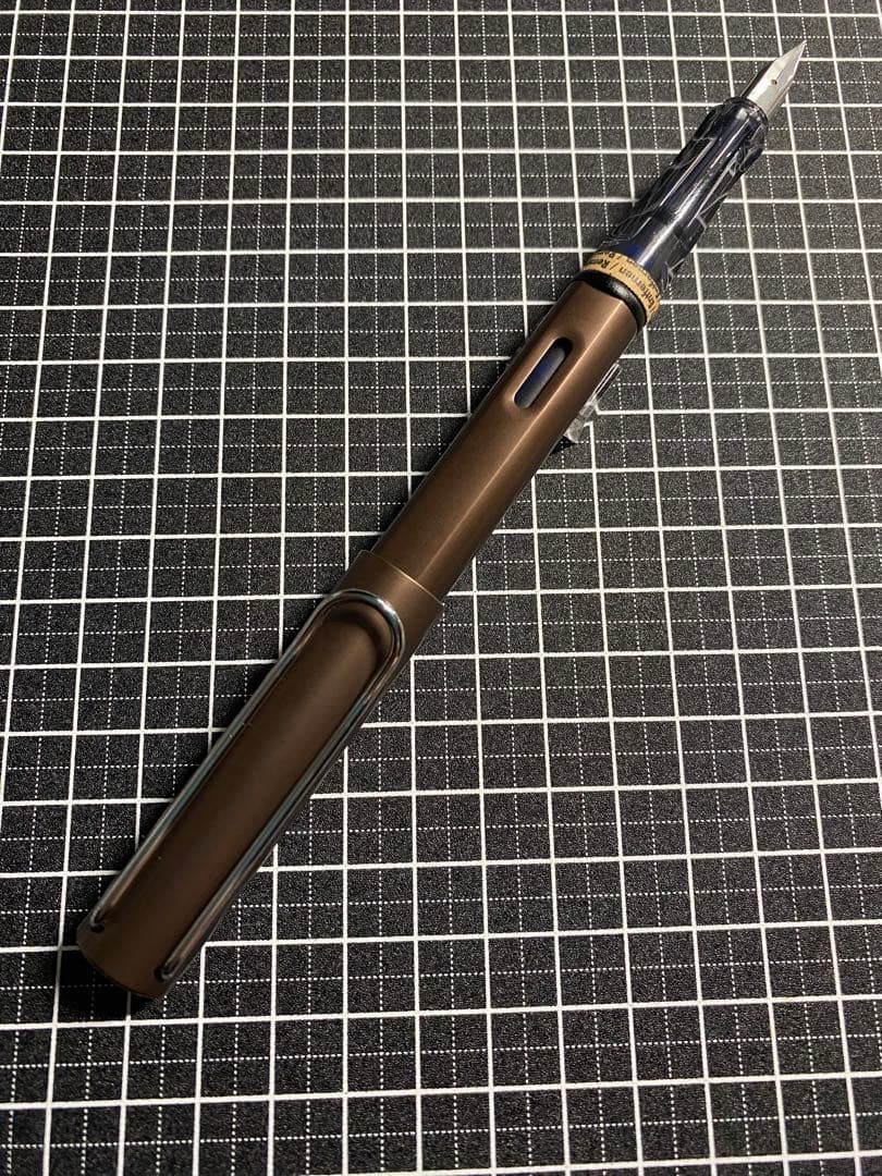 LAMY Alstar Coffee Brown Fountain Pen EF Nib Limited 2010 Discontinued Used | Suadpens