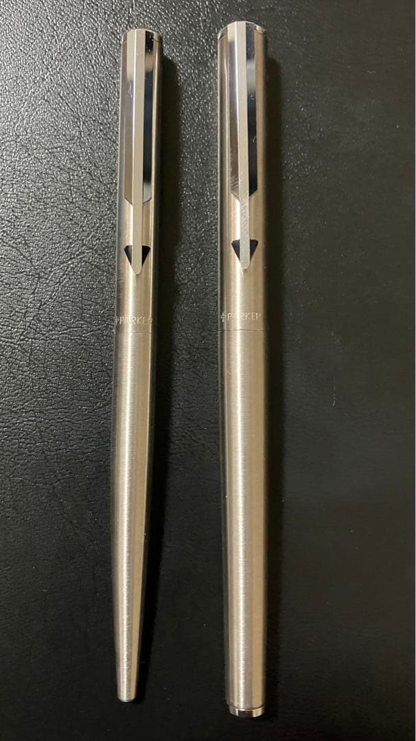 Parker Vintage Silver Fountain Pen & Ballpoint Pen Set, Used, Rare | Suadpens